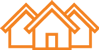 Orange homes icon