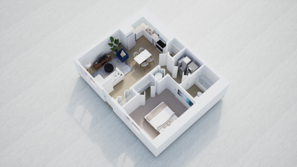 The Haven Suite C 3D floorplan